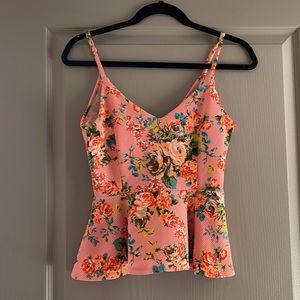 Peplum Floral Top